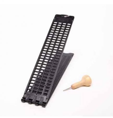  Apparaat: prikpen en slate