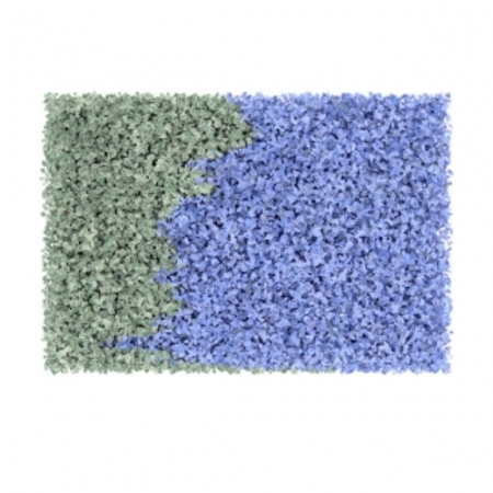  A strong focus on blue at the right