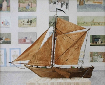  Fishingboat model from Arnemuiden