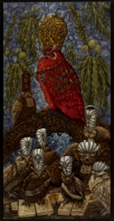  Koning Bubo bubo De Rode en zijn adviseu