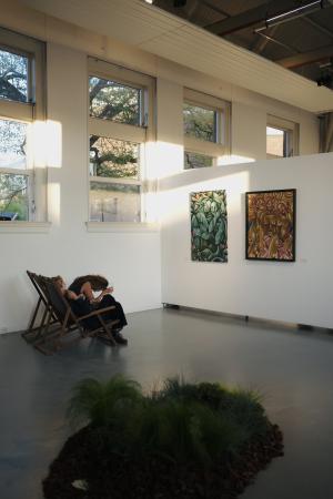  Atmospheric photo from the (Re)Turning Cycles exhibition