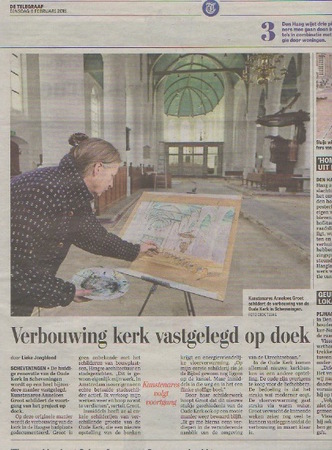 Newspaper  review , in the Telgraaf   Newspaper  review , in the Telgraaf