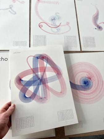  Echo Moiré graphic score