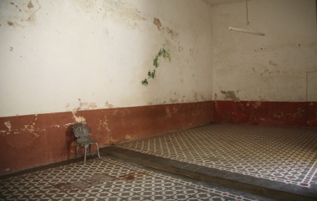  Interieur met stoel