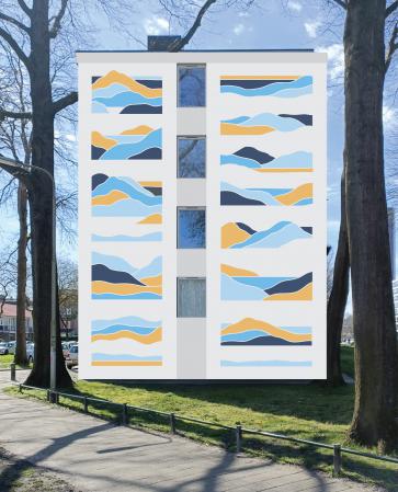  Slow Oceans Muurschildering