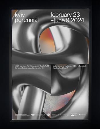  Poster for Kyiv Perennial, Berlin edition of Kyiv Biennial programme, in colaboration with Aliona Ciobanu