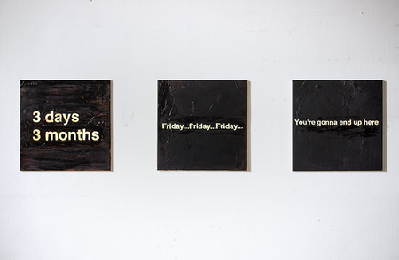 x3 Text paintings  x3 Text paintings
