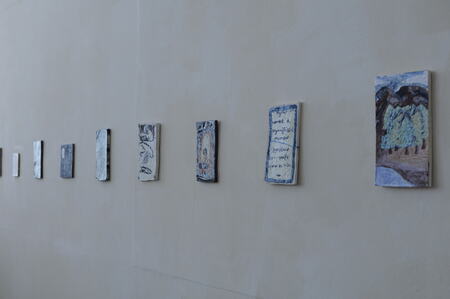  installation view ceramic plates