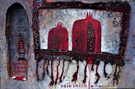  Wij zijn twee gewonde  granaatappels 