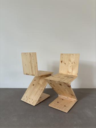  Zig Zag Stoel (110%, Natural Oil)