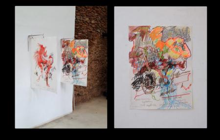  De jurk stroomt zoals de wandeling de rivier volgt.