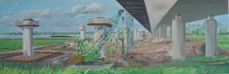 Eewijk brug in aanbouw  Eewijk brug in aanbouw