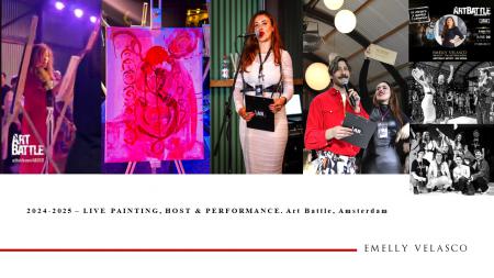  2024 – 2025 Art Battle Amsterdam LIVE painting performance & hostess
