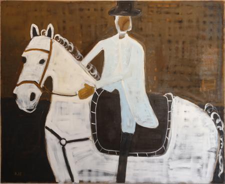  Man on horseback (After Otto Bache - King Christian X on horseback, 1894)