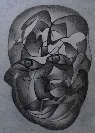  Gezicht zwart wit