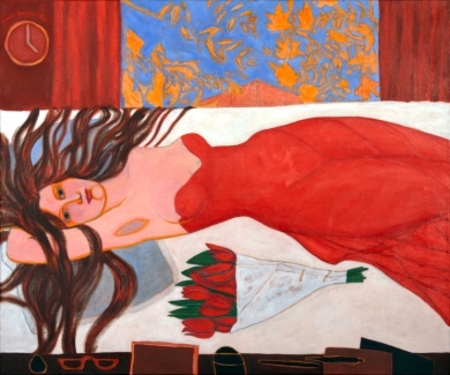  De Namiddagvrouw rood.