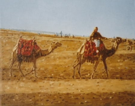  kamelen in de woestijn