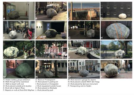  placements of rock across the city