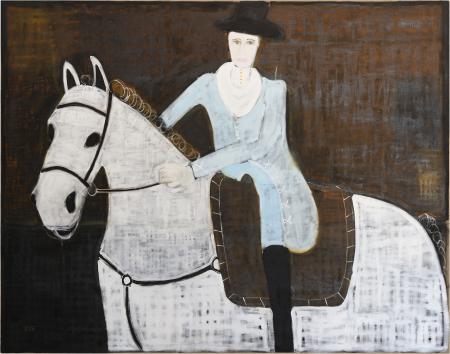  Albert on horseback (After Otto Bache - King Christian X on horseback, 1894)