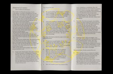  Rehearsal of a seance: how to make oneself all ears