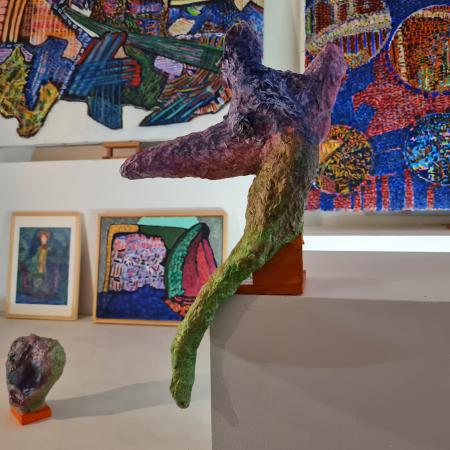  close up installatie tijdens xpsoitie Never Ending Story