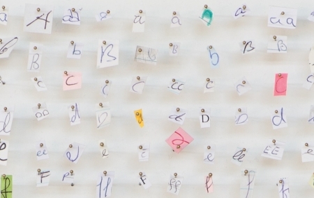  tussen de letters door, detail