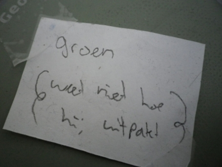  green I don't know how it works out