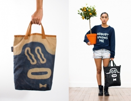 Painted and handsewn bags.  Painted and handsewn bags.