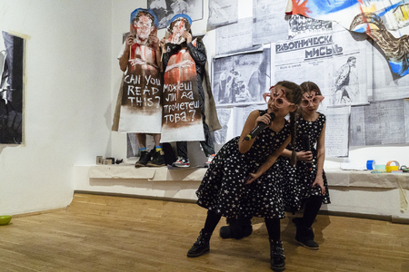  The Revolution will not die with Us #2, Robotic Thought (registration still) performance and installation in collaboration with Voin de Voin, Sofia City Art Gallery, Sofia (BG)