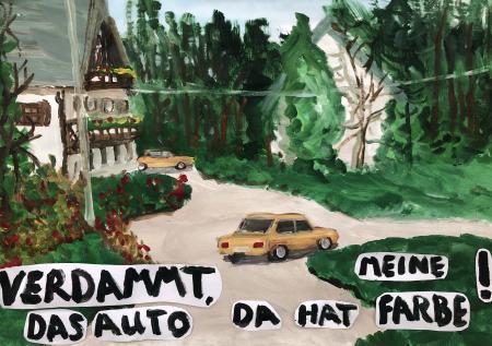  Verdammt, das Auto da hat meine Farbe