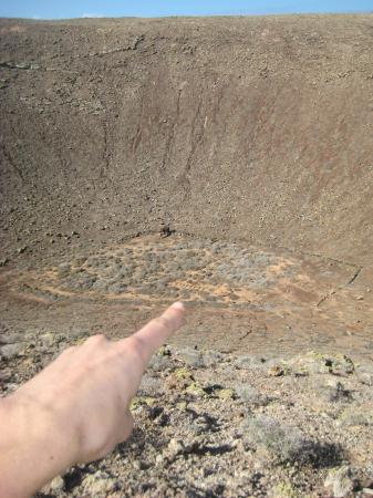  My name inside a volcano