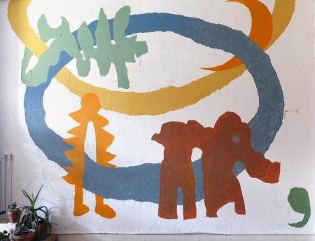  Muurschildering voor huishouden Lekstraat