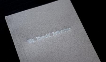  Handmade thesis book ‘Ms. Unpaid Labourer’