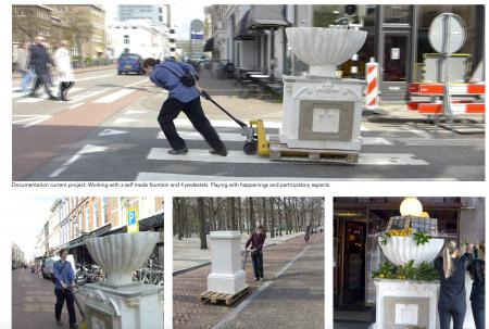  walk with fountain along Deneweg 