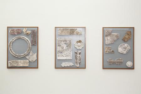  re-constructed plaster fragments