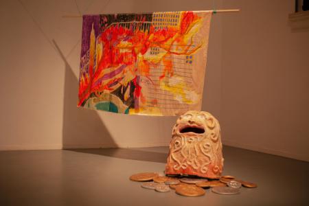  Install shot of I'm not where I'm supposed to be