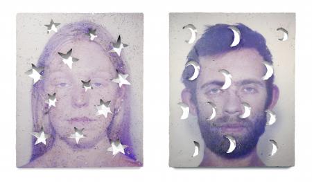  Jongen en meisje in Beton