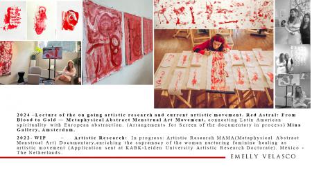 2024- Red Astral: From Blood to Gold — Metaphysical Abstract Menstrual Art Movement,- Lecture