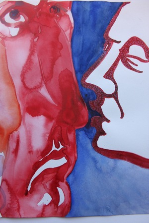  portret van Dante en Beatrice