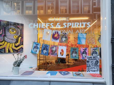  Work in progress, tijdens Live Art Performance, bij 9497 Gallery