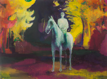  a white horse