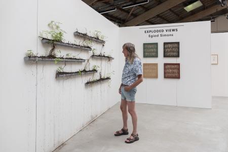  installatie met brandnetels