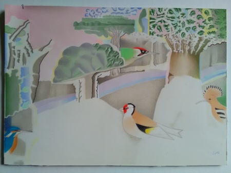 landschap met vogelsogels  landschap met vogelsogels