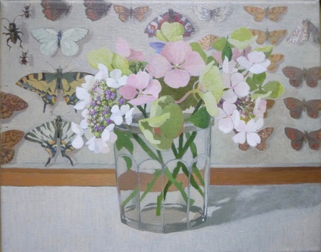  Hydrangea and butterflies