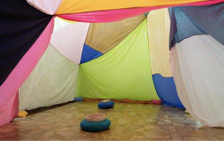   Installation view of 'Lose Voice tool kit