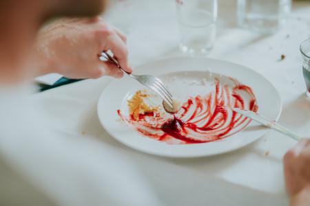 Cuisine (du) Terror in The Hague, The Netherlands. Dinner enjoying the last bits  Cuisine (du) Terror in The Hague, The Netherlands. Dinner enjoying the last bits