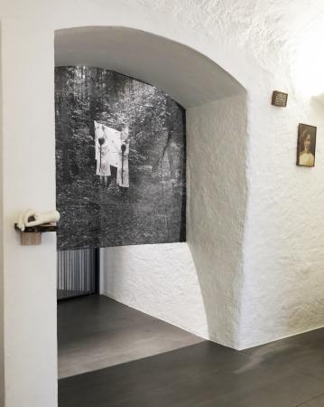  Exhibition view of “Hail Mary, Bobbin Lace, Serpent’s Thread” at the Galeria Anne G as part of the inCadaques festival 2025 in Cadaques, Spain.