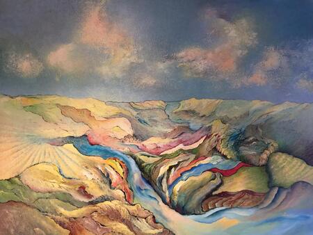  Landschap met wolken