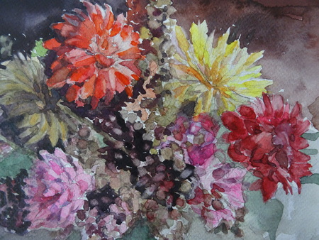  Boeket met Dahlia's