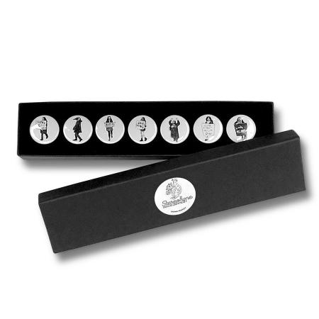  Exercises in drawn protest button badges